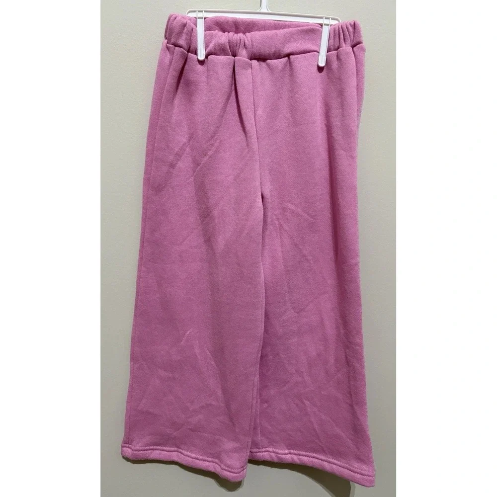 Disney Minnie Mouse Kate Mack 2 Pair Pink Joggers Girls Size 5 NWOT Fleece Pants